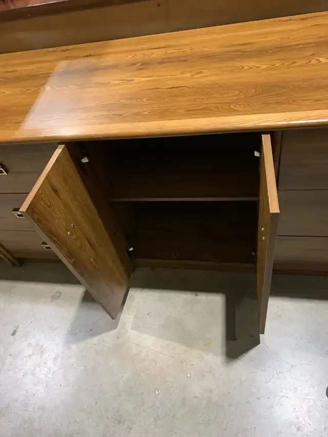 Oak Dresser with 6 drawers and 2 shelf cupboard