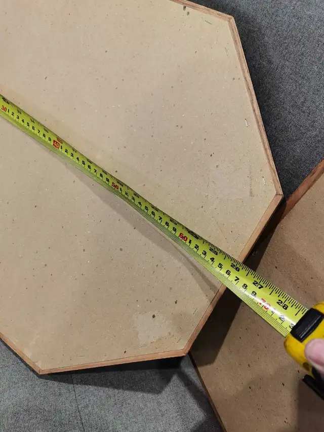 Octagonal Wood Framed Mirrors (set)
