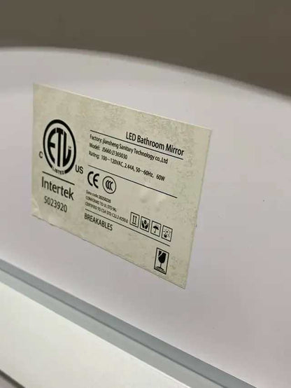 36” LED Round Bathroom Mirror - 2 available