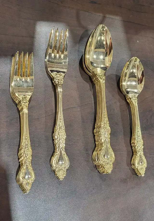 24k Gold Plated Flatware - Northcraft - 19 Available