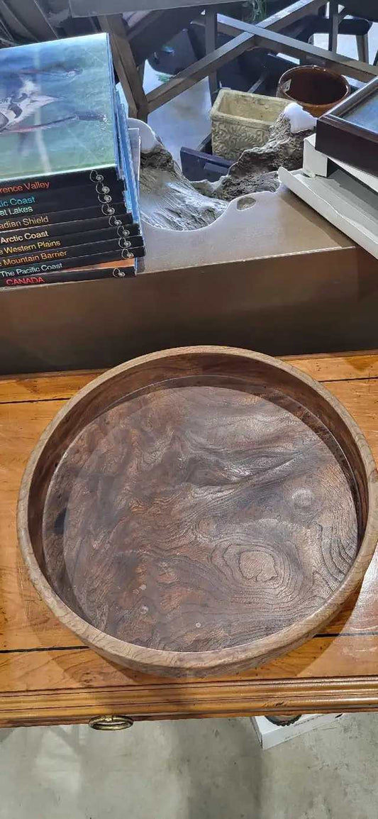 Handcrafted Wooden Tray Tea Stain