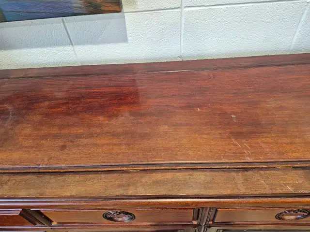 Asian Style 4 Drawer Credenza