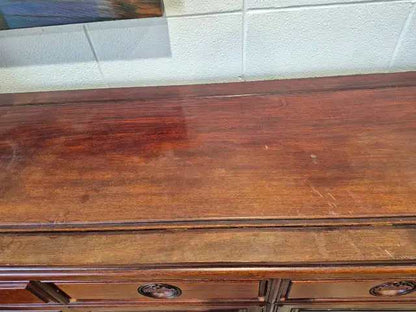 Asian Style 4 Drawer Credenza