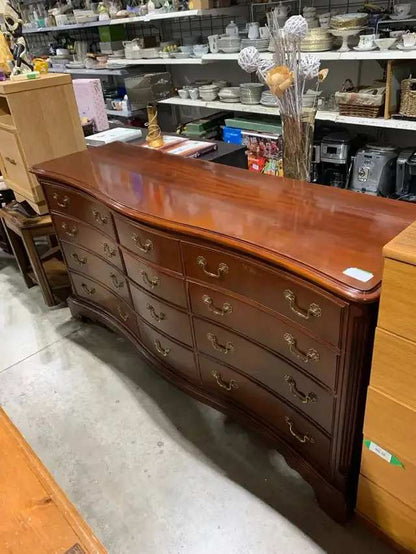 12 Drawer Dresser with Curved Front