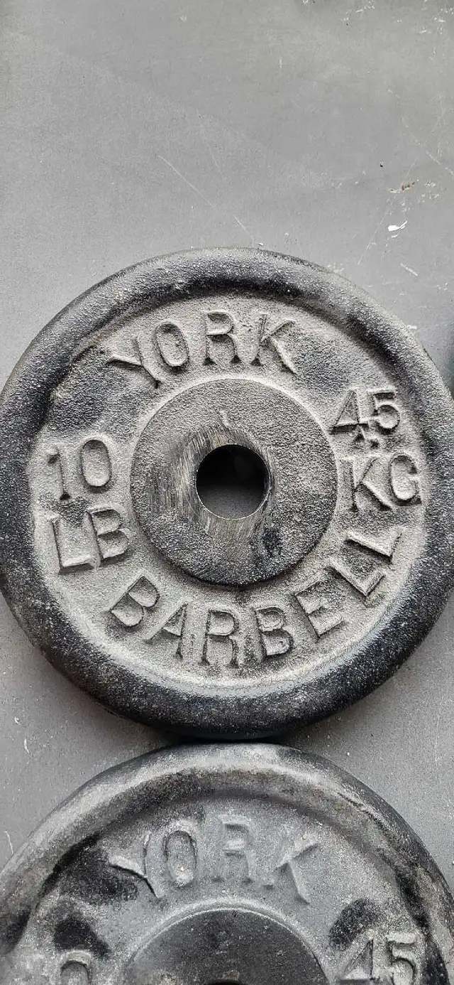 York Barbell 10 lb Weight Plates set of 4