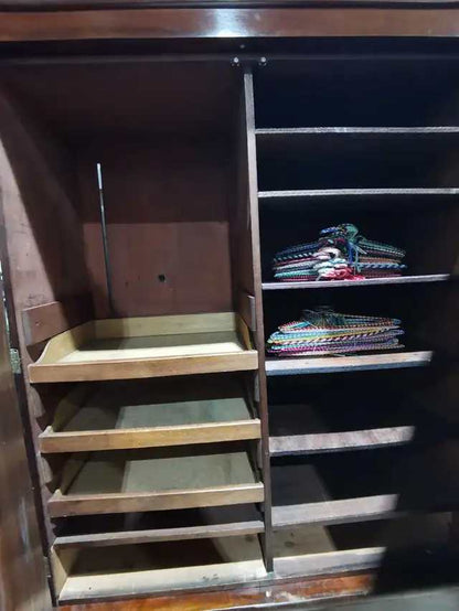 Antique Wooden Wardrobe with Mirror door