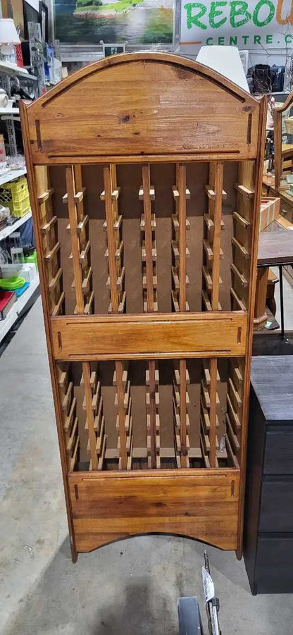 Tall Wooden Wine Rack - Hand Made