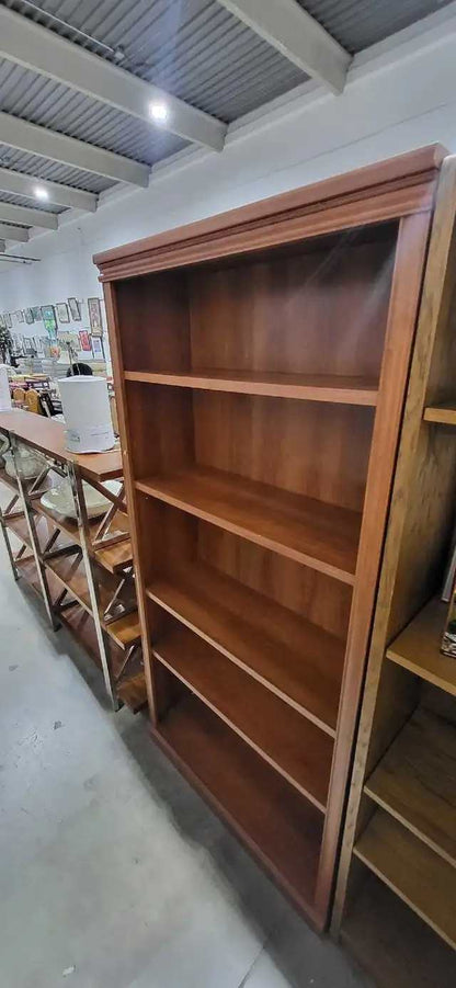 Dark Wood 5 Shelf Bookcase