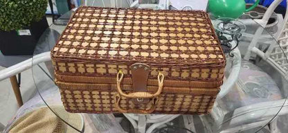 Wicker Picnic Basket Set