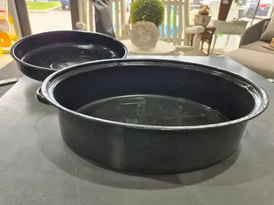 JY Cookment Granite-Enamel Roaster Pan 19" with Lid