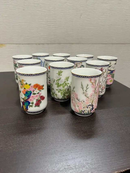 Vintage Floral Sake Cups