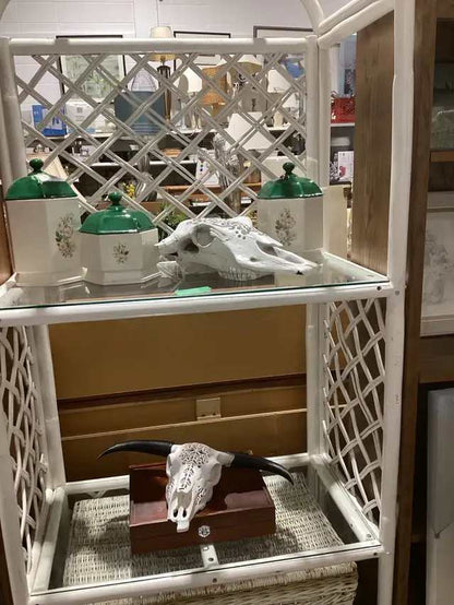 Wicker Shelving Unit