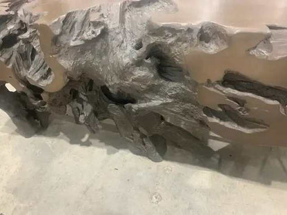 Resin Living Edge Wood Console Table