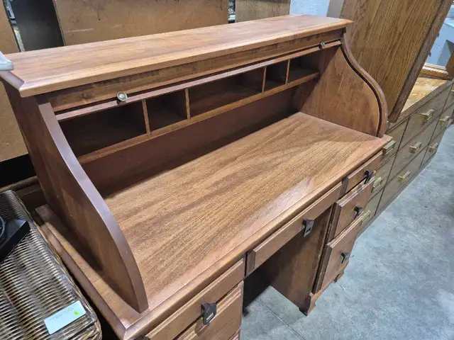 Wooden Unique Roll Top Desk