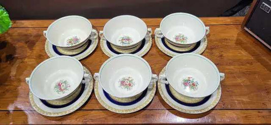 Woods Ivory Ware Buckingham Soup Bowls Set of 6