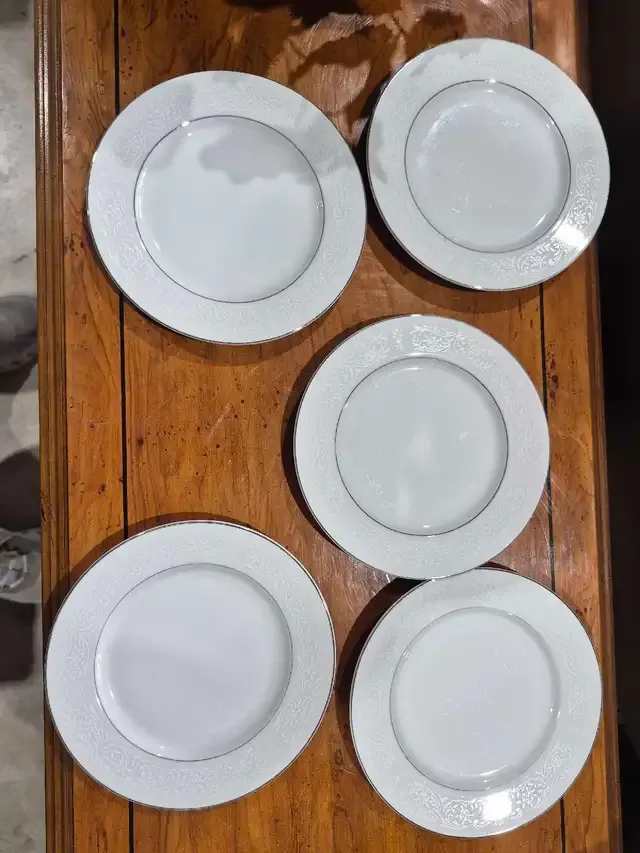 Premiere Fine China Candlelight Plates - set of 5