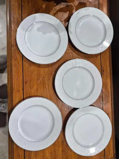 Premiere Fine China Candlelight Plates - set of 5