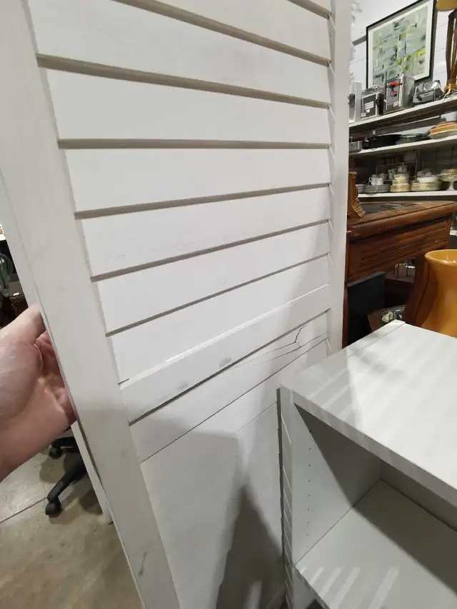 Three-Panel White Room Divider - 3 available