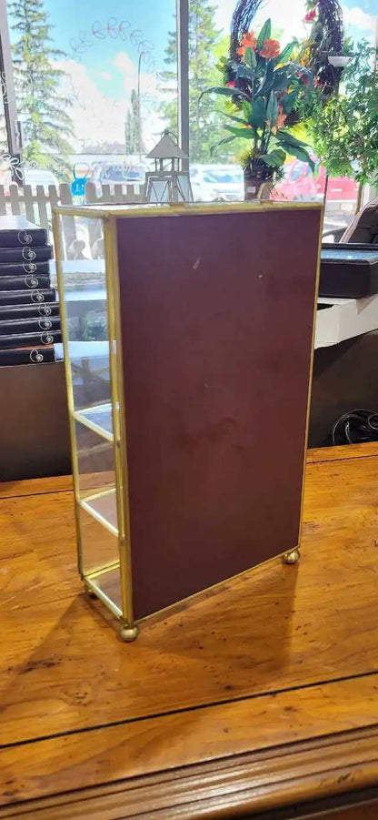 Brass and Glass Display Case