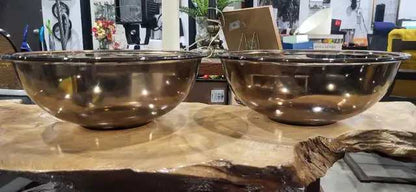 Pyrex Amber Mixing Bowls 2 Available - $20 Each