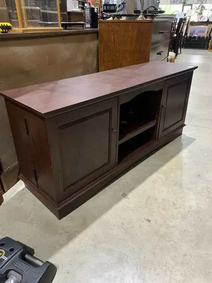 Media Console Table with Butterfly Doors