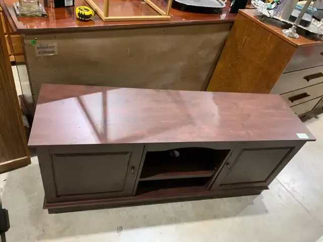 Media Console Table with Butterfly Doors