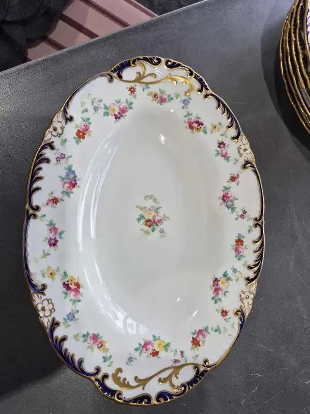 Wedgwood Floral Plates - Set of 9-
