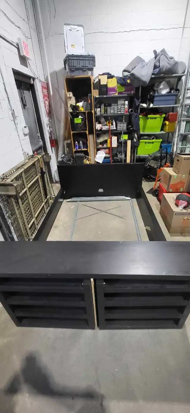 IKEA Black Queen Bed Frame