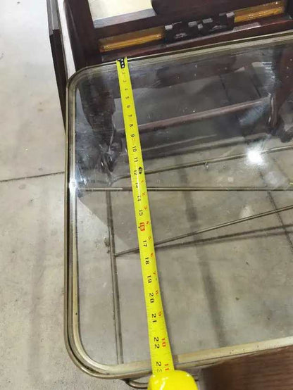 Glass Top and Brass framed Coffee Table