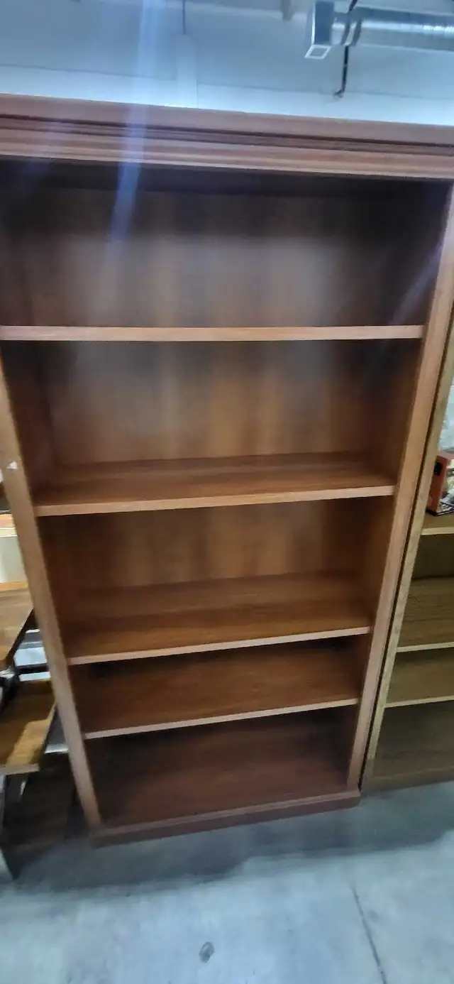 Dark Wood 5 Shelf Bookcase
