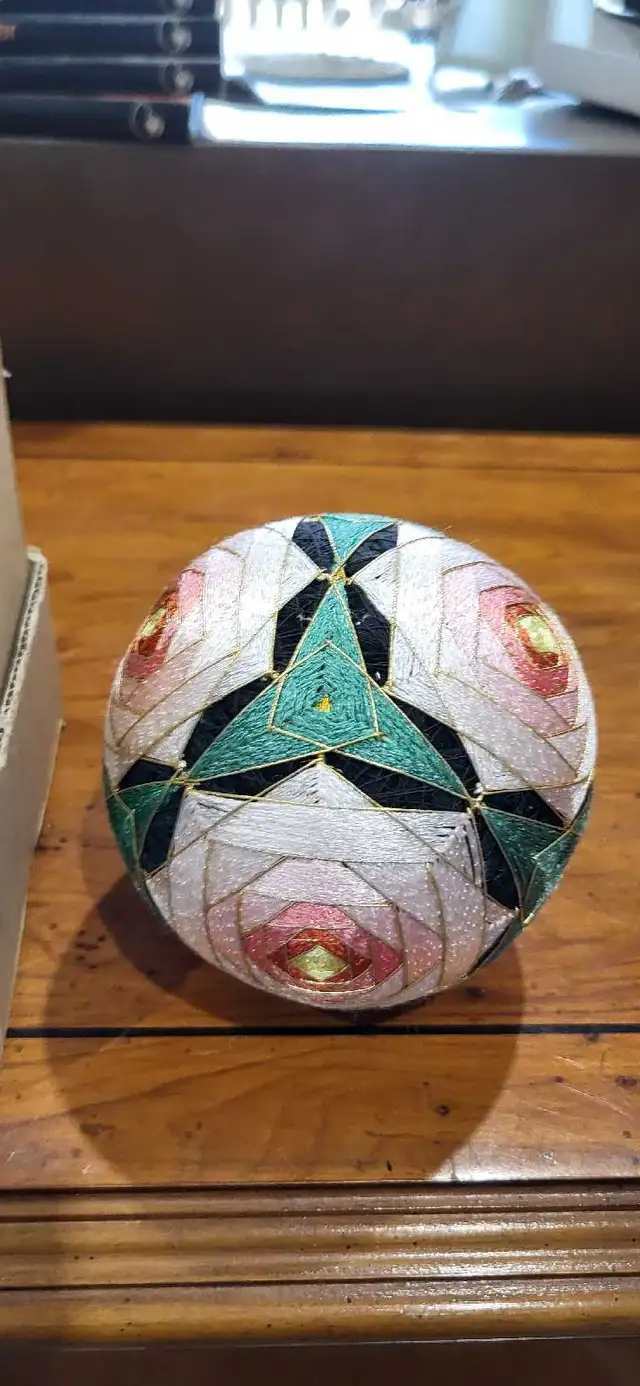 Temari Ball Decorative Ornament 6"