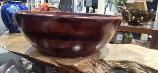 Large Wooden Serving Bowl 17 Inches