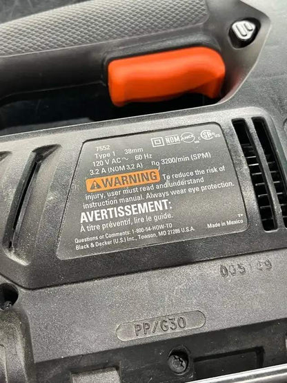 Black & Decker Jigsaw 7552 - power tested