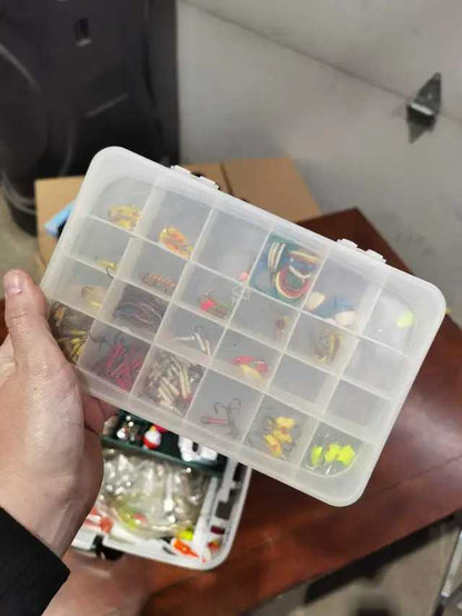 Plano Tackle Box with Assorted Fishing Lure Collection