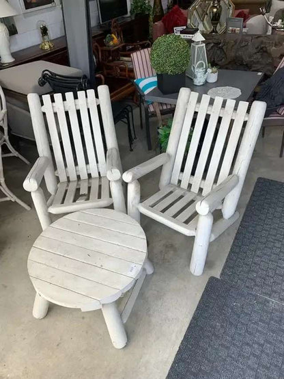 Log Bistro 3 Piece Set