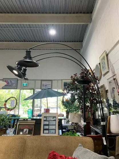 Three-Light Industrial Floor Lamp