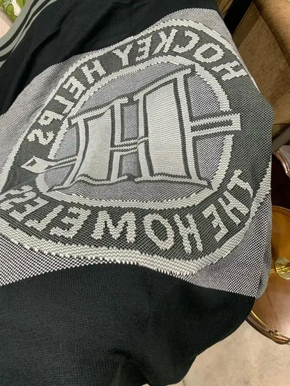 Hockey Helps The Homeless Throw Blanket