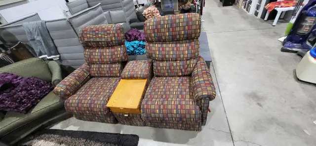 La-Z-Boy Reclining Loveseat with 2 Drawers and Center Tray