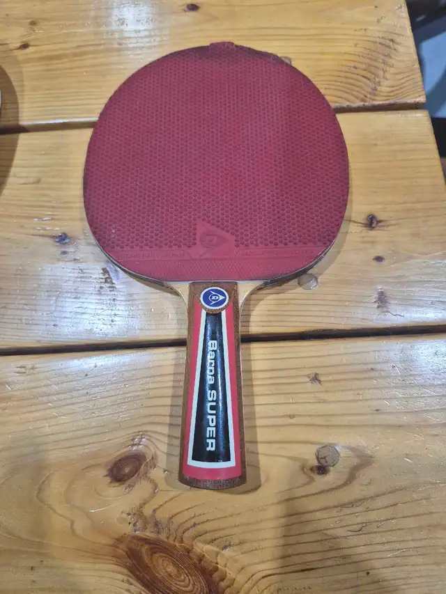 Vintage Dunlop Barna Super Table Tennis Racket