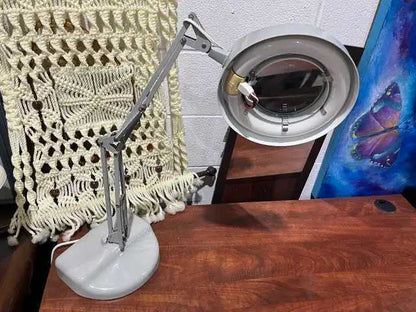 Luxo Magnifier Desk Lamp - With Spare Bulb