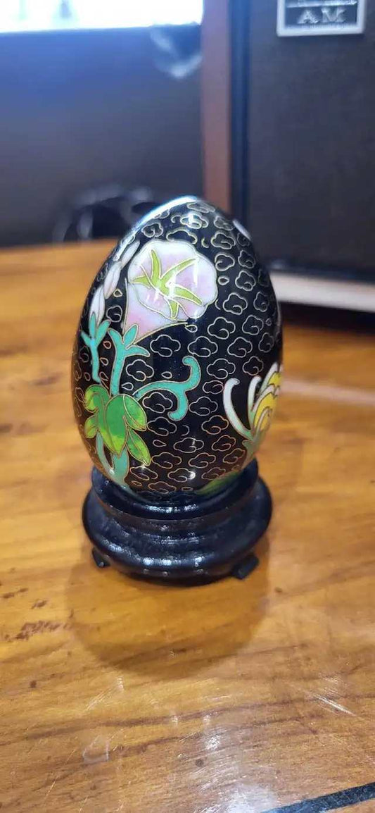 Cloisonné Egg with Stand
