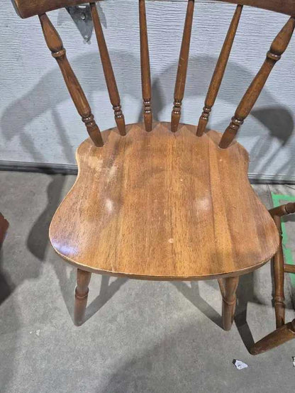 Vintage Wooden Spindle Chairs - 2 Available