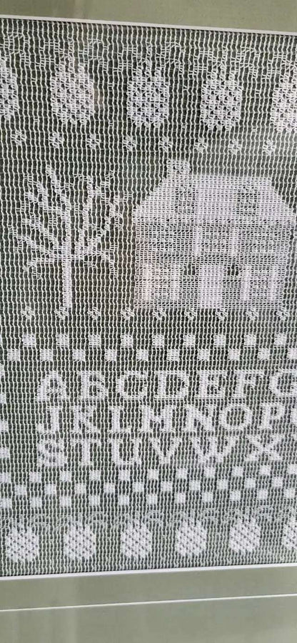 Framed Cross Stitch Alphabet Sampler