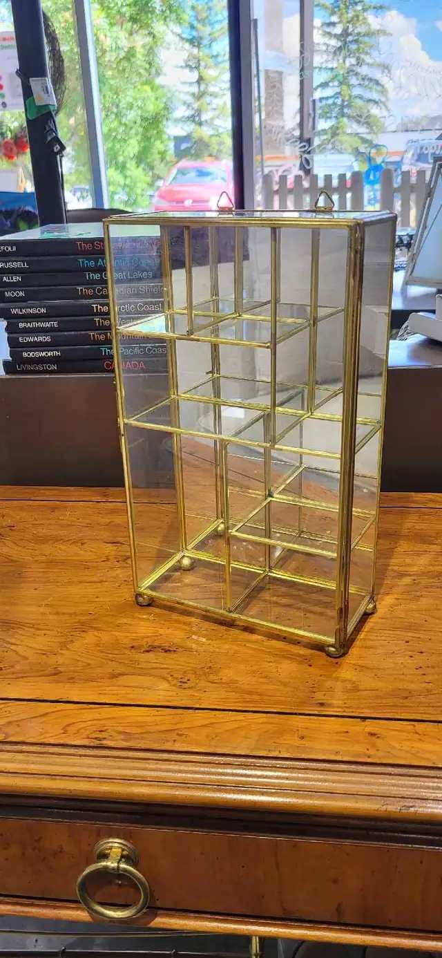 Brass and Glass Display Case