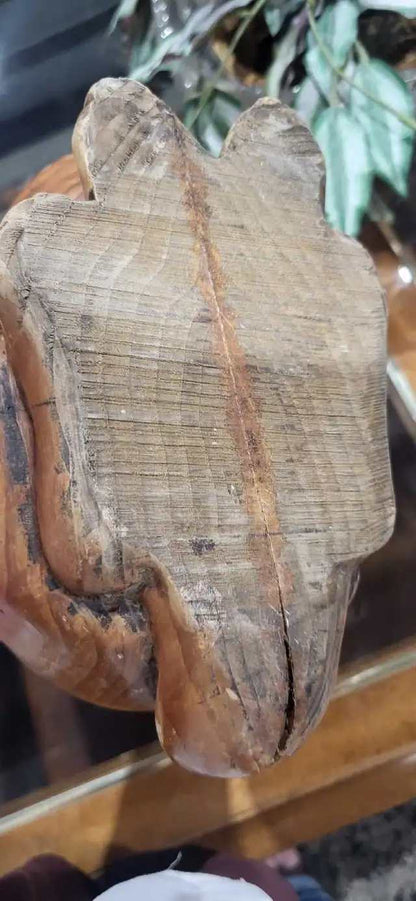 Hand-Carved Wooden Rabbit Figurine