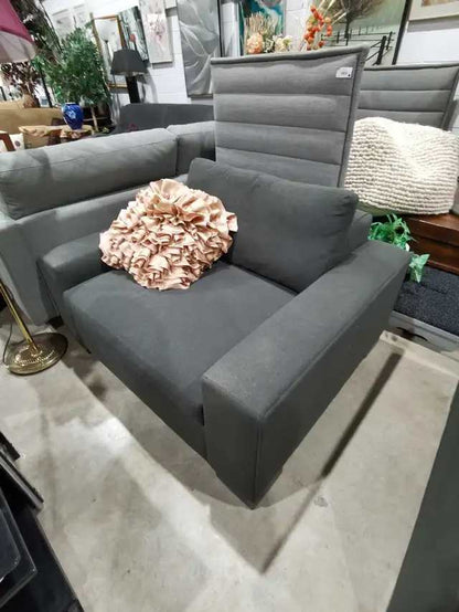Modern Grey Armchairs - 2 available