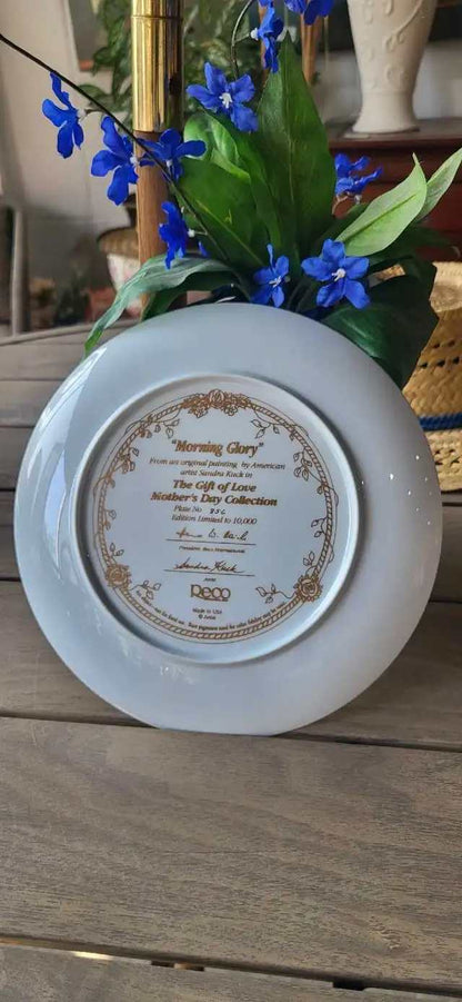Reco Morning Glory Collector Plate