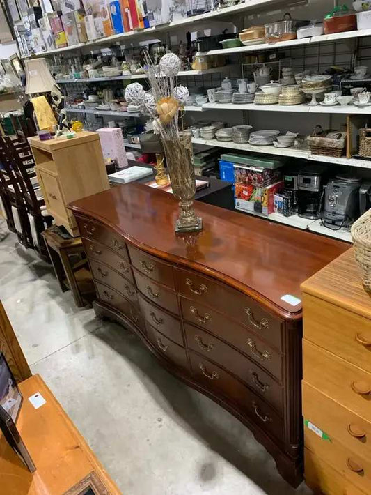 12 Drawer Dresser with Curved Front