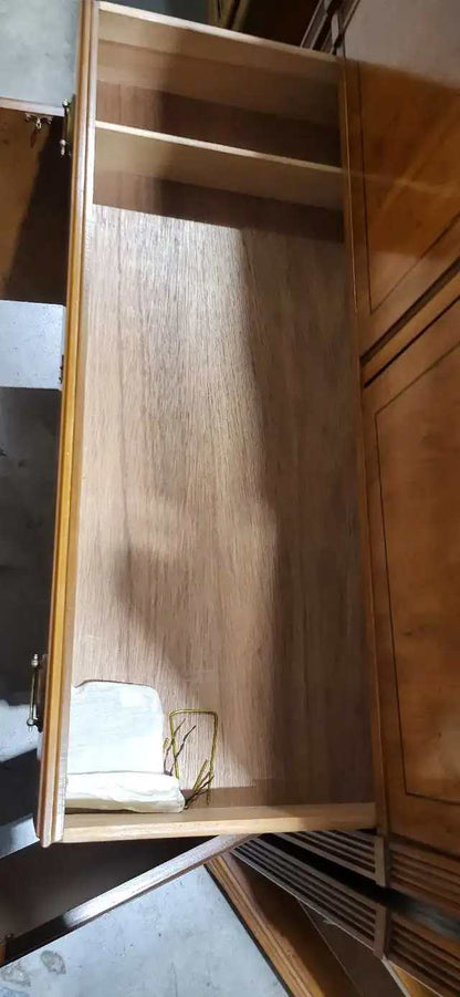 Drexel - Wooden Armoire with Corner Display Cabinet