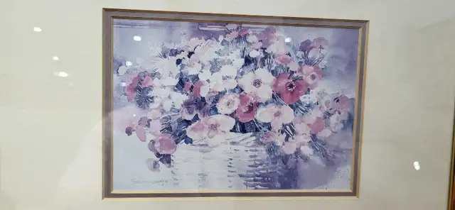 Dawna Barton Watercolor Framed Art 13x11